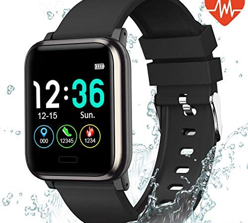 Fitness Tracker,L8star Smart Watch Sleep Monitor,Calorie Counter, 1.3'' Color Touch Screen Activity Tracker with 6 Sports Mode for Women Men, Android iOS