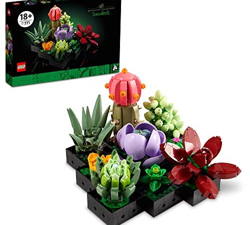 LEGO Succulents 10309 Plant Decor Building Set for Adults; Build a Succulents Display Piece for The Home or Office (771 Pieces)