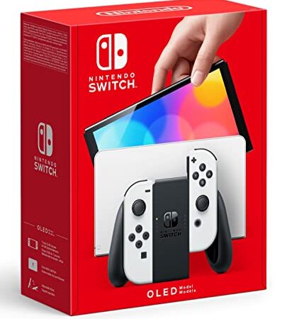Nintendo Switch™ (OLED Model) with White Joy-Con - OLED Console White/Black Joy-Con Edition