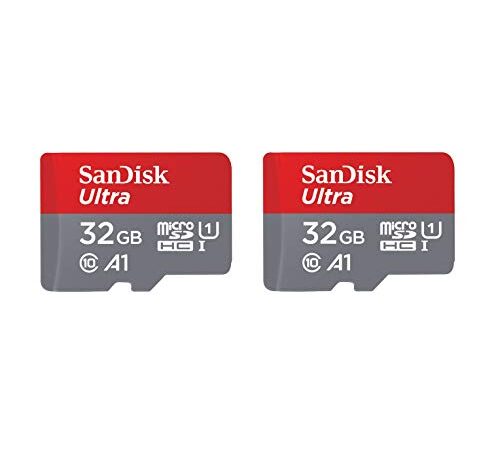 SanDisk 32GB 2-Pack Ultra MicroSDHC UHS-I Memory Card (2x32GB) - SDSQUAR-032G-GN6MT