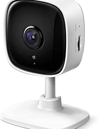 TP-Link Tapo Smart Home Security WiFi Camera, 2.4GHz Wi-Fi Connection Required, 1080p (Full HD), Up to 30 ft Night Vision, Up to 128 GB microSD Card Slot, Works w/Alexa and Google (Tapo C100)