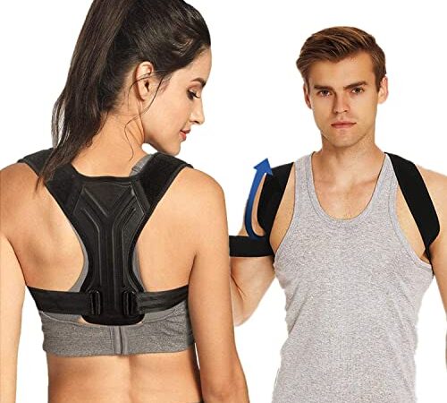 Back Straightener Posture Corrector Device Women&Men,Upper Back Brace for Back Pain Relief,Comfortable Adjustable Posture Brace for Back Support,Shoulder,Neck,Spine Posture Corrector (Small)