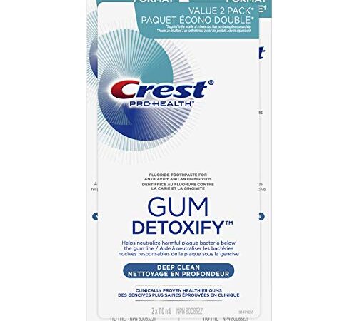 Crest Pro Health Gum Detoxify Deep Clean Toothpaste 2x110mL Twin Pack