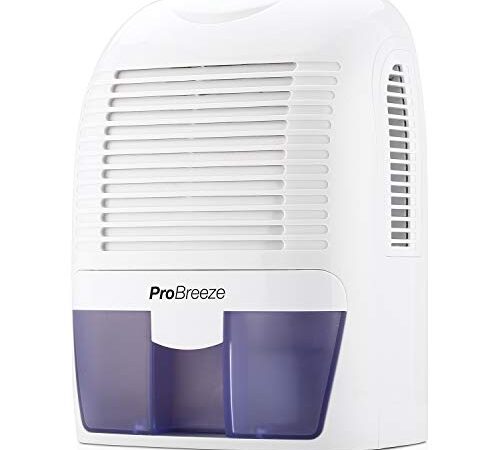 Pro Breeze Dehumidifier Small, 2200 Cubic Feet (220 sq ft) Coverage for High Humidity in Home, Kitchen, Bedroom, Basement, RV, Office and Garage, Compact and Portable with Auto Shut Off