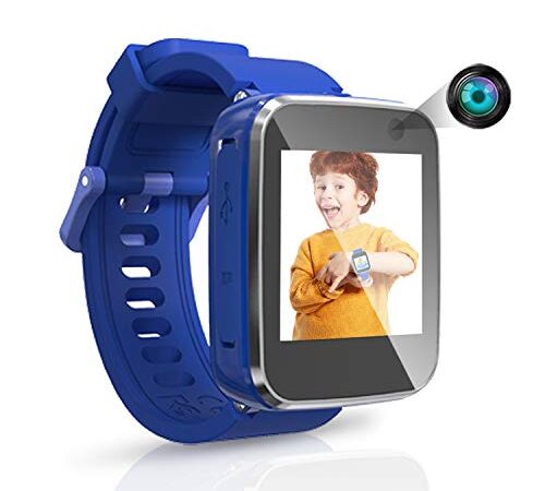 TAKUS Kids Smart Watch Toys for 3-8 Year Old Boys Toddler Watch HD Dual Camera Watch for Kids All in one Blue Easter Birthday Gifts for Kid USB Charging Touch Screen Kids Watch Educational Toys