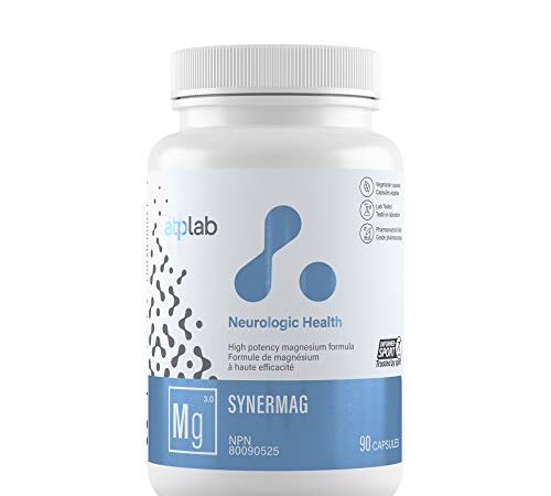 ATP LAB | Synermag 90 caps | High potency magnesium formula. A unique formula for optimal muscle function | Helps with restless legs