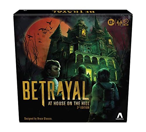 Avalon Hill Betrayal at The House on The Hill 3rd Edition Cooperative Board Game, Ages 12 and Up, 3-6 Players, 50 Chilling Scenarios