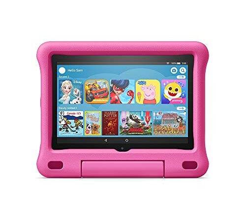 Fire HD 8 Kids tablet, 8" HD display, ages 3-7, 32 GB, Pink Kid-Proof Case