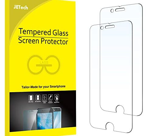 JETech Screen Protector Compatible iPhone 6 and iPhone 6s, 4.7-Inch, Tempered Glass Film, 2-Pack