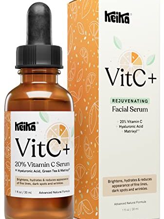 Keika VitC+ Vitamin C Serum for Face with Hyaluronic Acid, 30 ml / 1 fl oz.