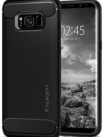 Spigen Rugged Armor Works with Samsung Galaxy S8 Case (2017) - Black