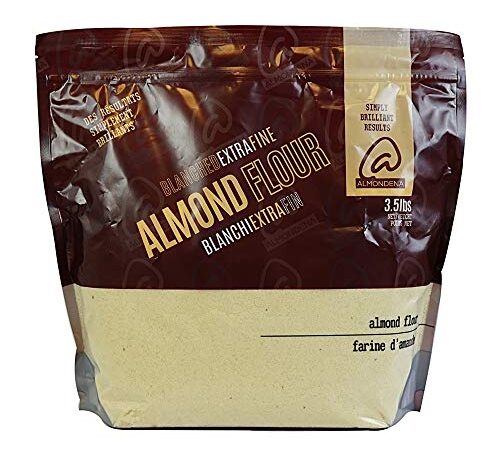 Almondena Extra Fine Premium Almond Flour (Blanched) for Baking and Cooking, 3.5 Lbs| All Natural, Vegan, Vegetarian, Paleo and Keto Friendly