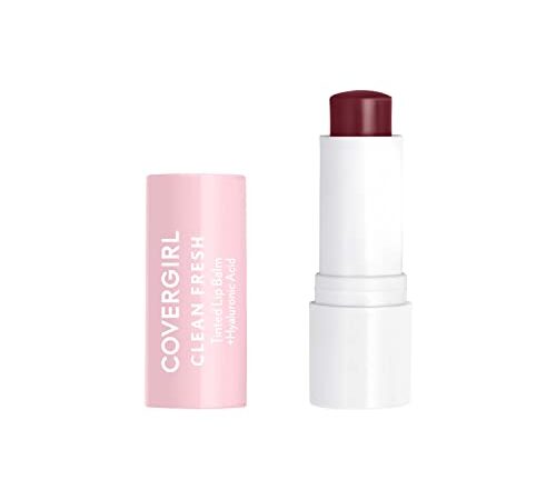 CoverGirl - Clean Fresh Tinted Lip Balm, Formulated with Hyaluronic Acid for 24HR Hydration, 100% Vegan & Cruelty-Free, Bliss You Berry - 600