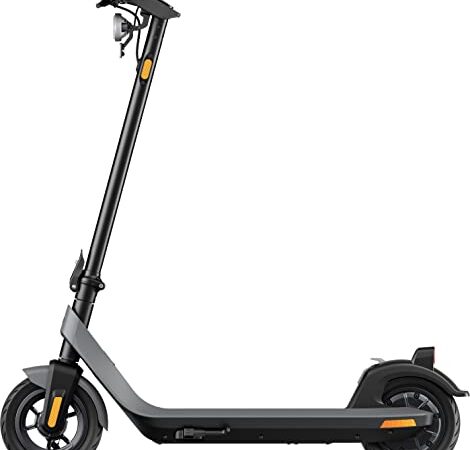 NIU KQi2 Electric Scooter for Adults - Upto 600W Max Power, 25 Miles Long Range, Max Speed 17.4MPH, Double Braking System, Wide Deck, 9.5'' Tubeless Fat Tires, Portable Folding E-Scooter, UL Certified