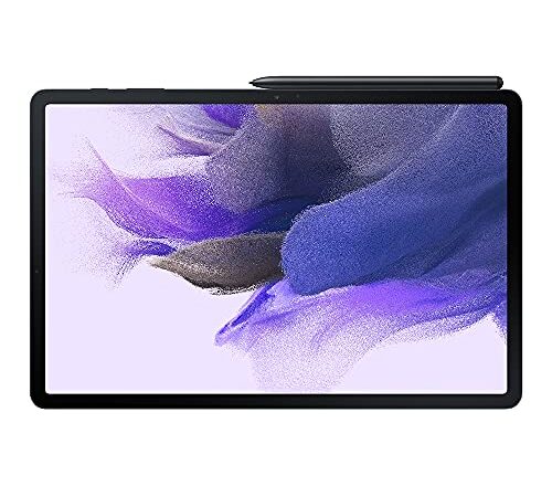 Samsung Galaxy Tab S7 FE Mystic Black 64GB Android Tablet - 12.4" Display, S Pen stylus included, 8MP+5MP Camera, long lasting battery, metal unibody design (CAD version & Warranty SM-T733NZKAXAC)