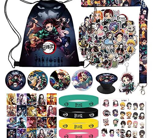 TDREAM Demon Slayer Anime Merch Gift Set, Multicolor