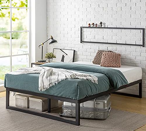 Zinus 14 Inch Metal Platform Bed Frame with Steel Slat Support / Mattress Foundation, Full