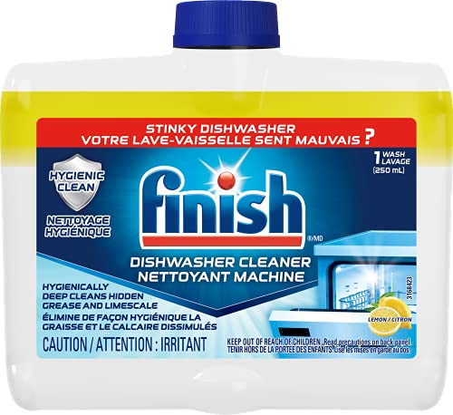 Finish Dual Action Dishwasher Cleaner Lemon 250 Ml Fight Grease Limescale 