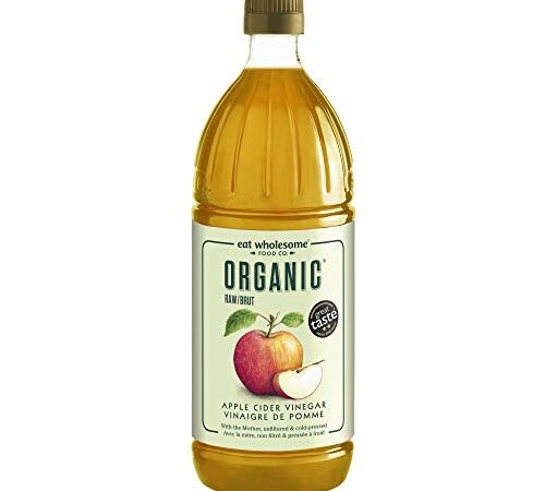 Eat Wholesome Organic Raw Italian Award-Winning Apple Cider Vinegar with The Mother Unfiltered, 1000 ml