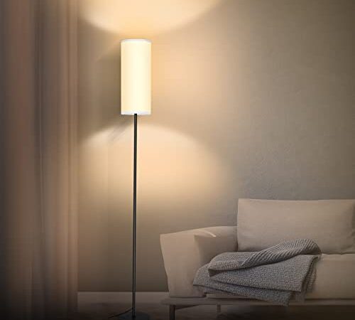 Floor Lamps for Living Room, Modern Floor Lamp with Remote Control, Stepless Dimmable 12W Bulb Included, Standing Lamp Tall Lamps for Living Room Bedroom