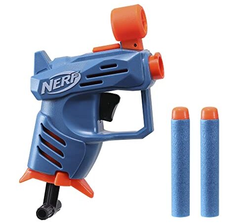 Hasbro Nerf Elite 2.0 Ace SD-1 Blaster, 2 Official Nerf Elite Darts, Onboard 1-Dart Storage, Stealth-Sized, Pull-Down Priming Handle, Easy to Use, F5035