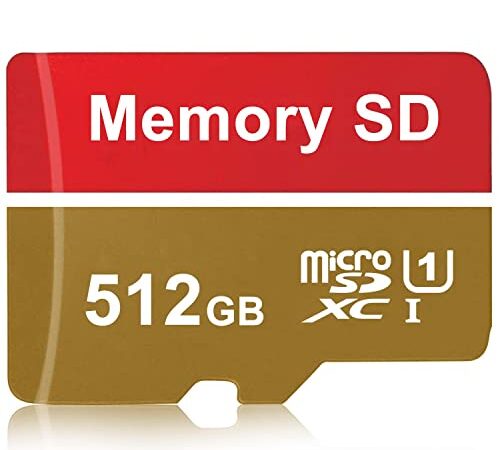 icymora Micro SD Card 512GB High-Speed SD Card Waterproof Micro SD Metal Memory Card External Data Storage TF Card for Android Phones/PC/Computer/Camera, and Drone (512gb)