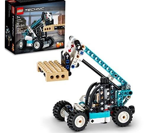 LEGO Technic 2 in 1 Telehandler 42133 Forklift to Tow Truck Toy Models, Construction Truck Building Set, Toys for Kids, Boys and Girls Aged 7 Plus