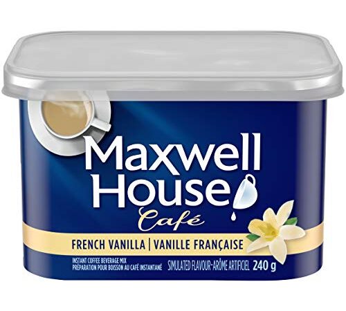 Maxwell House Cafe French Vanilla Flavoured Instant Coffee, 240g