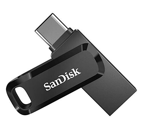 SanDisk 256GB Ultra Dual Drive Go USB Type-C Flash Drive, Black - SDDDC3-256G-G46