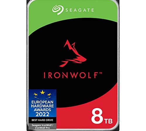 Seagate IronWolf 8TB NAS Internal Hard Drive HDD – 3.5 Inch SATA 6Gb/s 7200 RPM 256MB Cache for RAID Network Attached Storage – Frustration Free Packaging (ST8000VNZ04/N004) (Package May Vary)