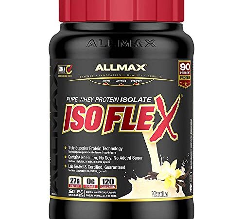 ALLMAX Nutrition, Isoflex 100% Ultra-Pure Whey Protein Isolate, Vanilla, 2 lb