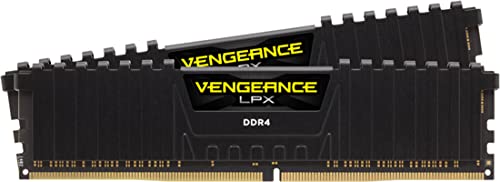 Corsair Vengeance LPX 16GB (2 X 8GB) DDR4 3200 (PC4-25600) C16 1.35V Desktop Memory, 12 Gigabits Per Second - Black