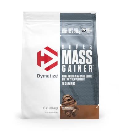 Dymatize Nutrition Super Mass Gainer-Rich Chocolate-12 lbs