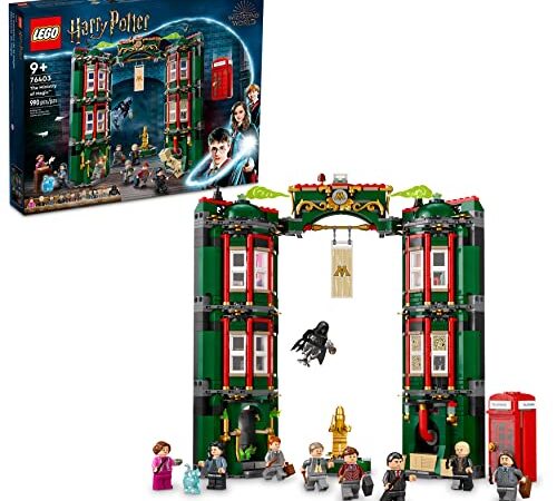 LEGO Harry Potter The Ministry of Magic 76403 Modular Model Building Toy with 12 Minifigures and Transformation Feature, Collectible Wizarding World Gifts